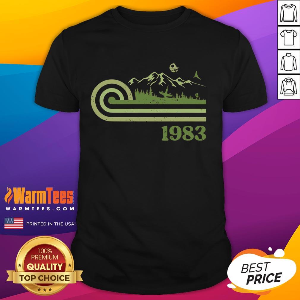 Premium Retro Vintage Forest Moon 1983 T-Shirt
