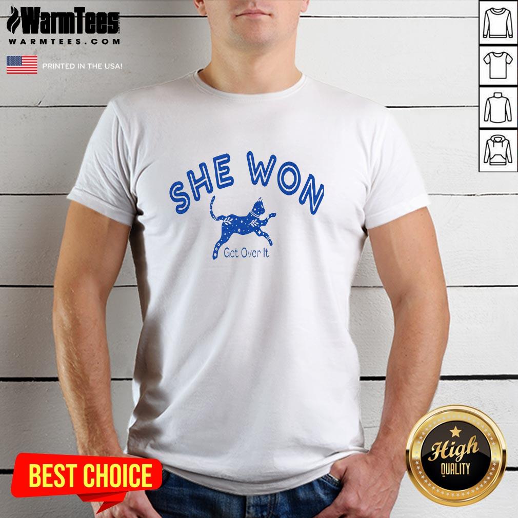 Premium She Won Get Over It Presidential Election 2024 T-Shirt