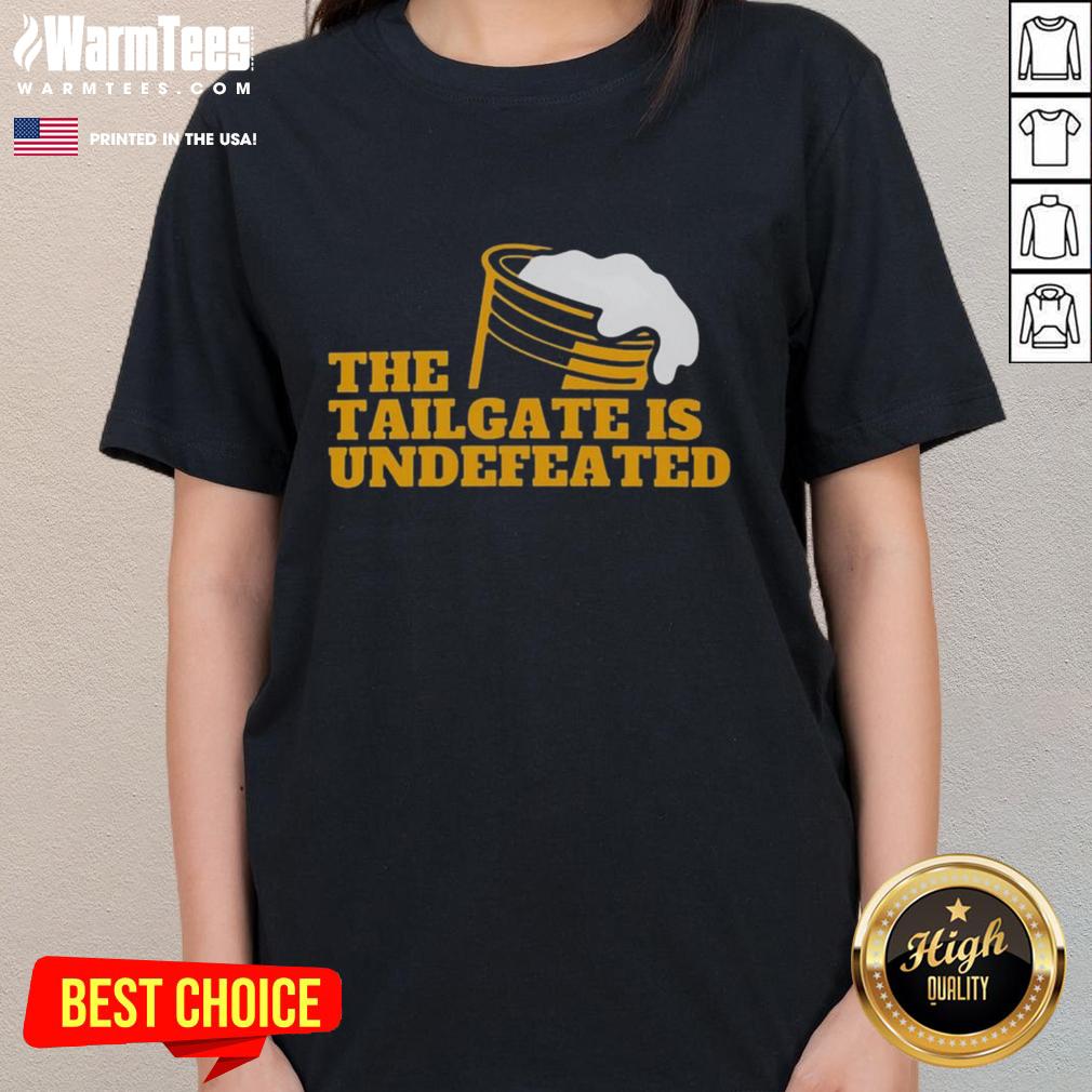 Premium The Tailgate Is Undefeated Logo T-Shirt - Image 3