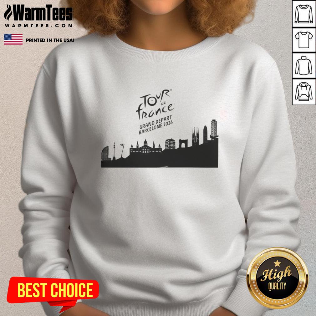 Premium Tour De France Grand Depart Barcelone 2026 Skyline T-Shirt - Image 5