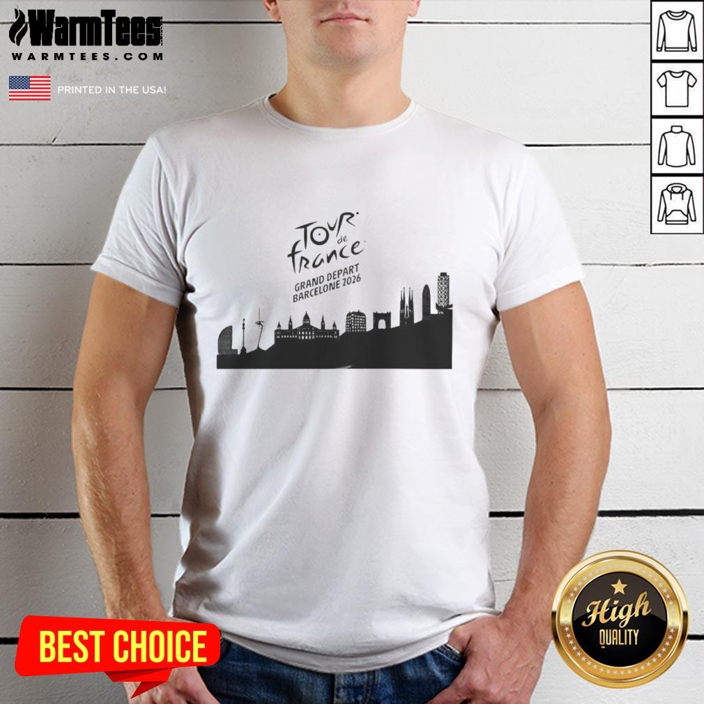 Premium Tour De France Grand Depart Barcelone 2026 Skyline T-Shirt