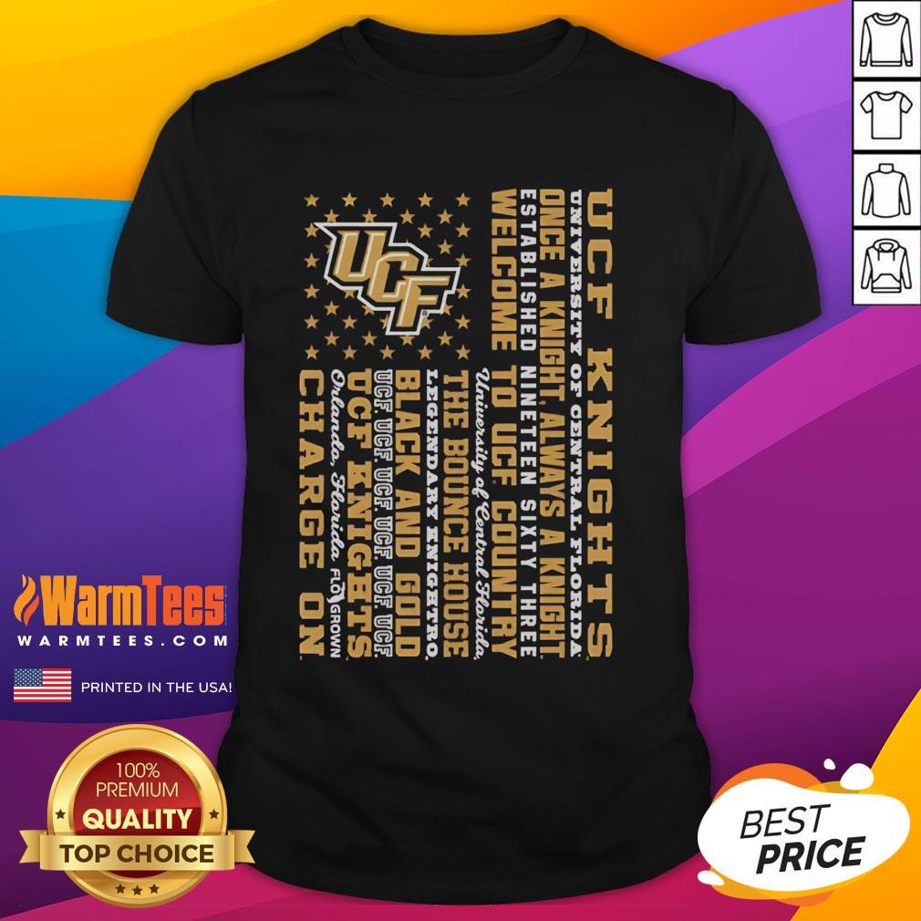 Premium UCF Knights University Of Central Florida Once A Knight Always Knight T-Shirt