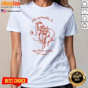 Alternative view of Premium Vintage Style My First Rodeo Western T-Shirt