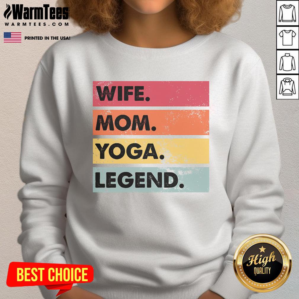Premium Wife Mom Yoga Legend T-Shirt - Image 5
