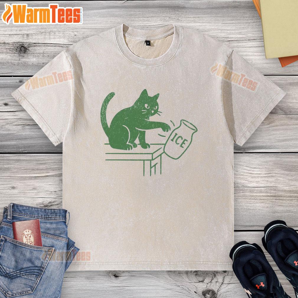 Pretty Abolish ICE Funny Cat Political T-Shirt - Image 6