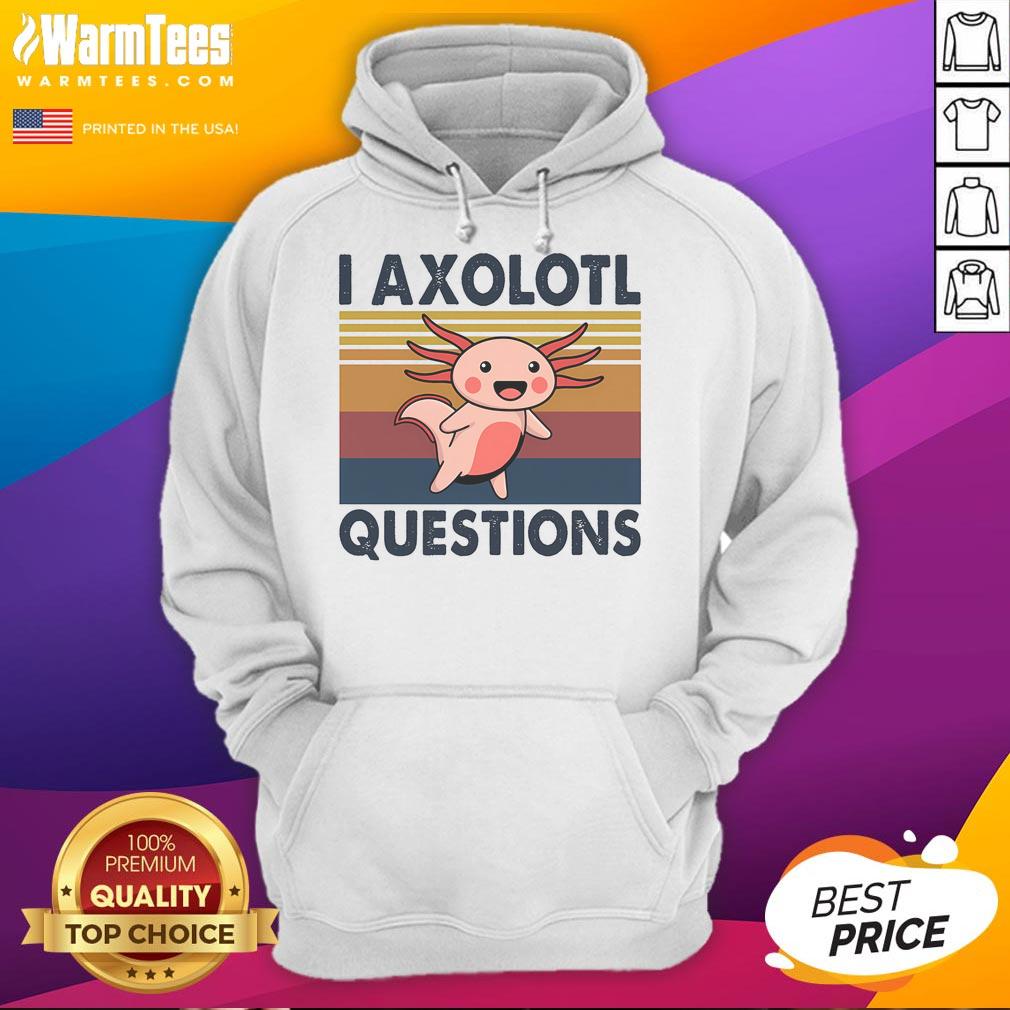 Pretty Axolotl Meme I Axolotl Questions Vintage T-Shirt - Image 2