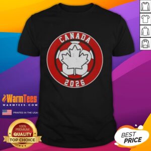 Pretty Canada 2026 Vintage Soccer Emblem T-Shirt