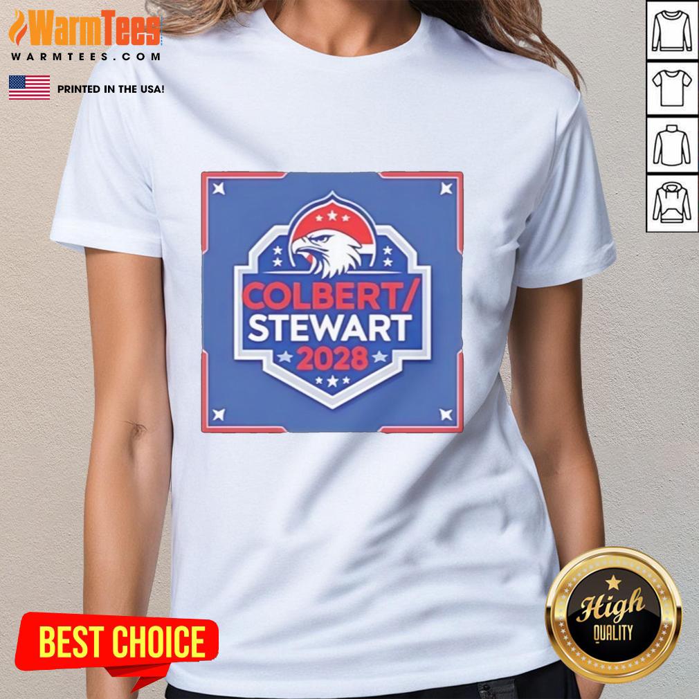 Pretty Colbert Stewart 2028 Logo T-Shirt - Image 3