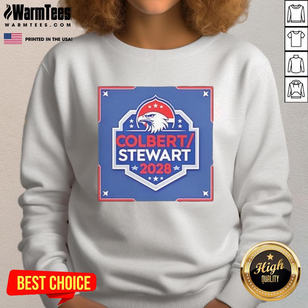 Pretty Colbert Stewart 2028 Logo T-Shirt - Image 5