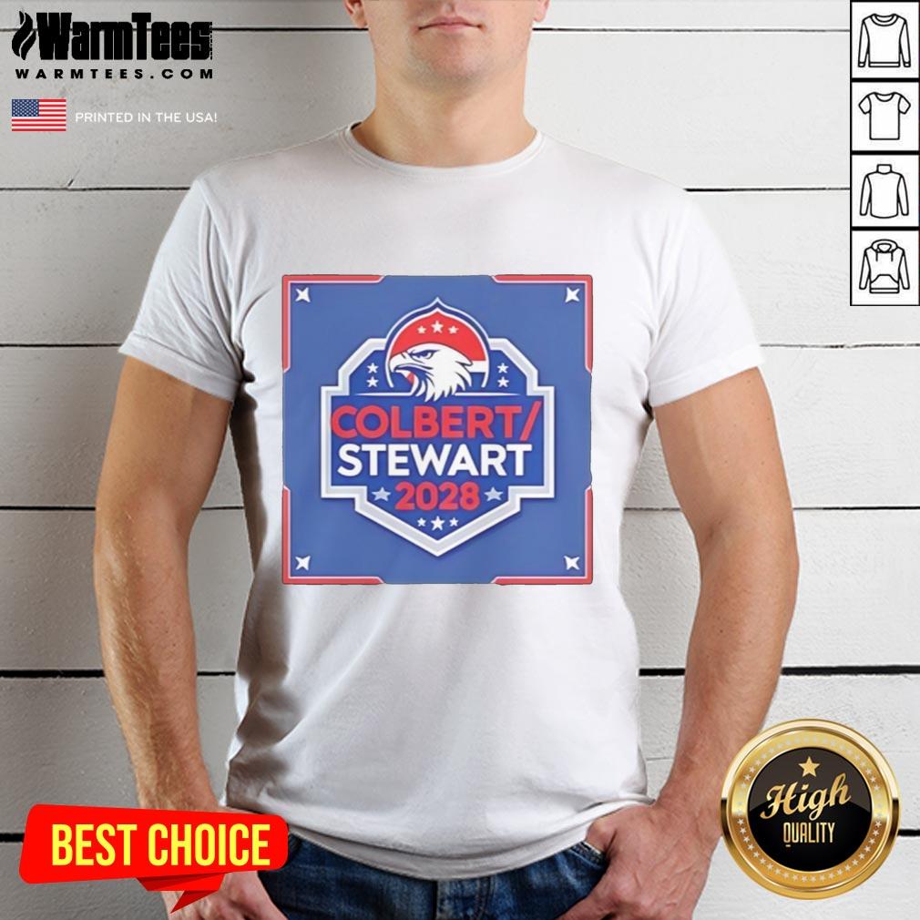 Pretty Colbert Stewart 2028 Logo T-Shirt