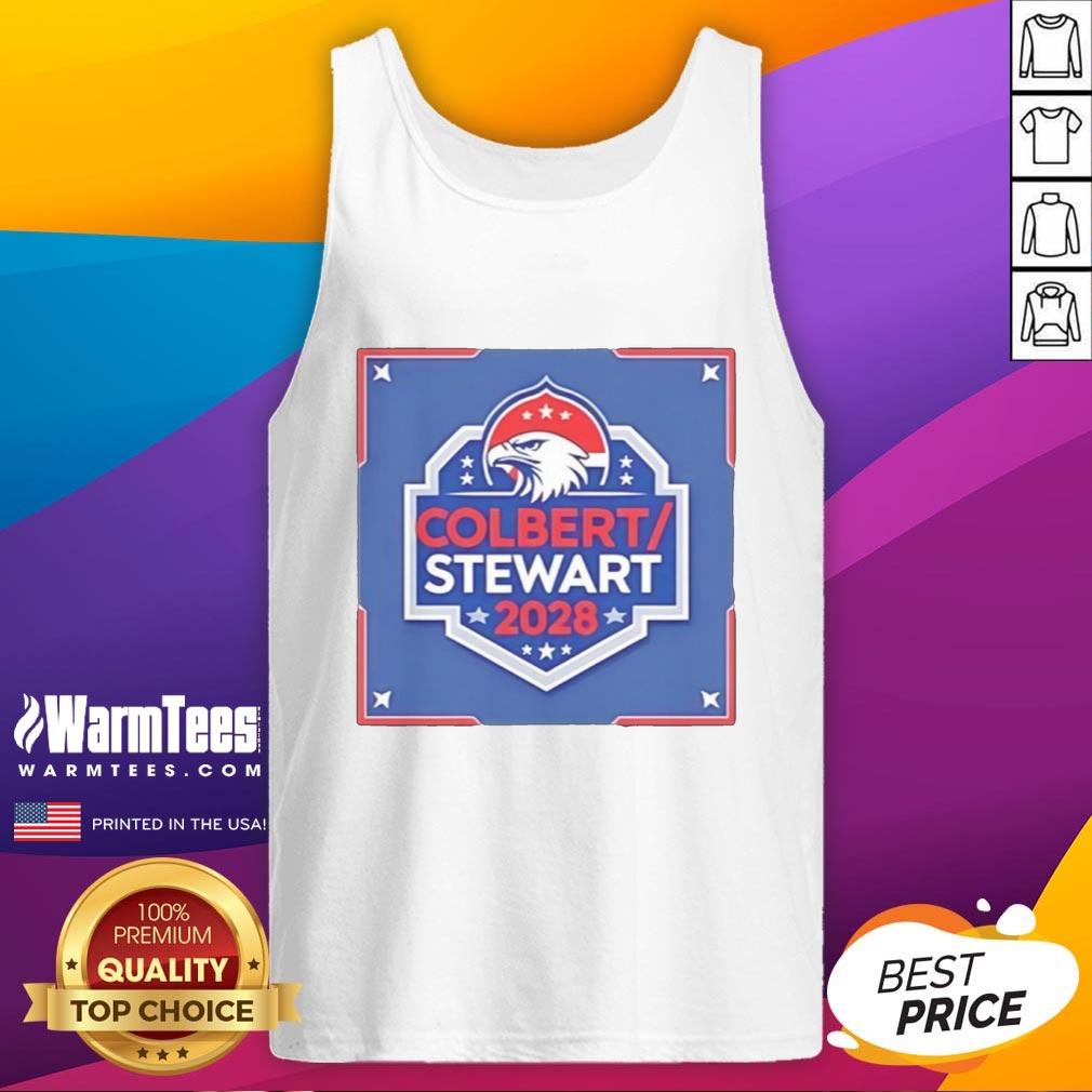 Pretty Colbert Stewart 2028 Logo T-Shirt - Image 4