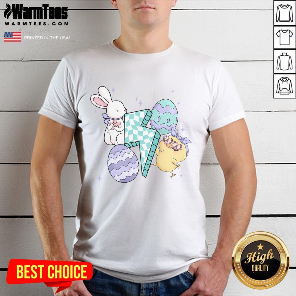 Pretty Cute Happy Easter Retro T-Shirt