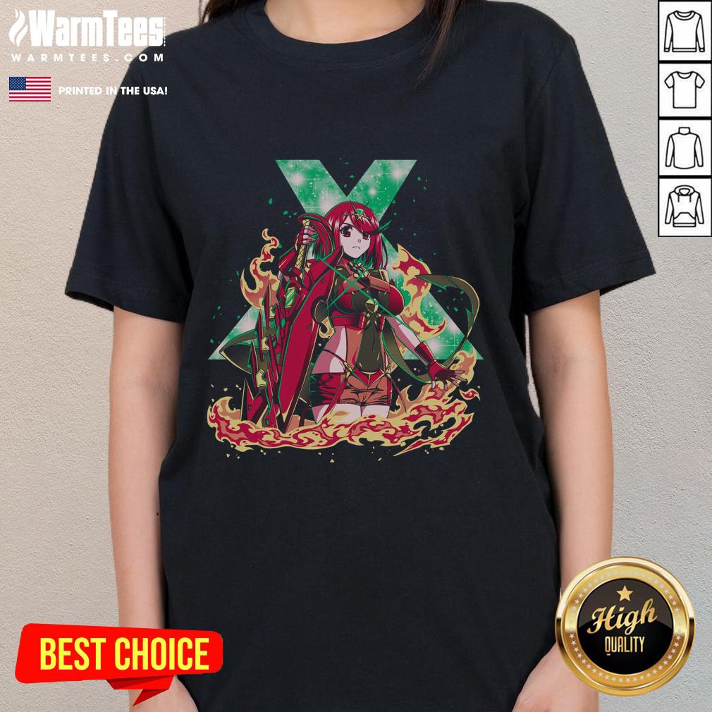 Pretty Forged In Flame Xenoblade Pyra T-Shirt - Image 3