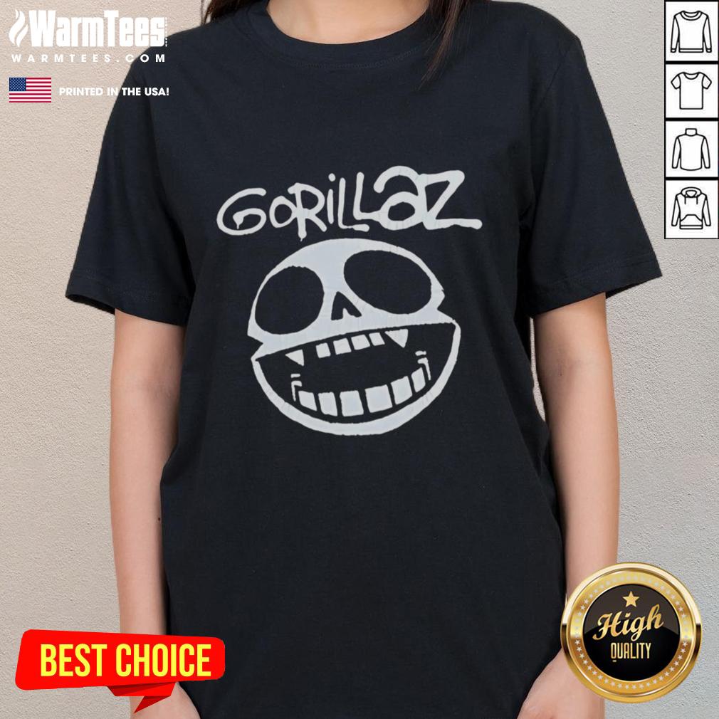 Pretty Gorillaz Band Skull Logo T-Shirt - Image 3