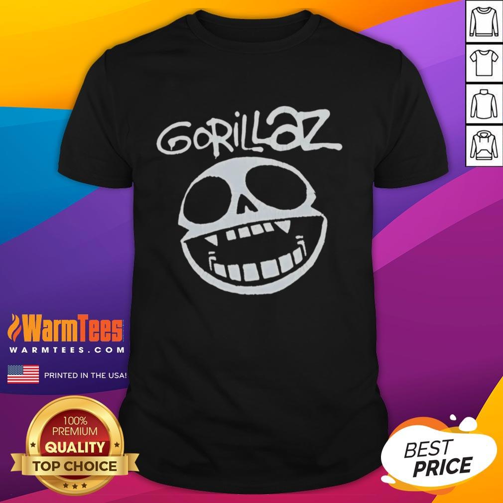 Pretty Gorillaz Band Skull Logo T-Shirt