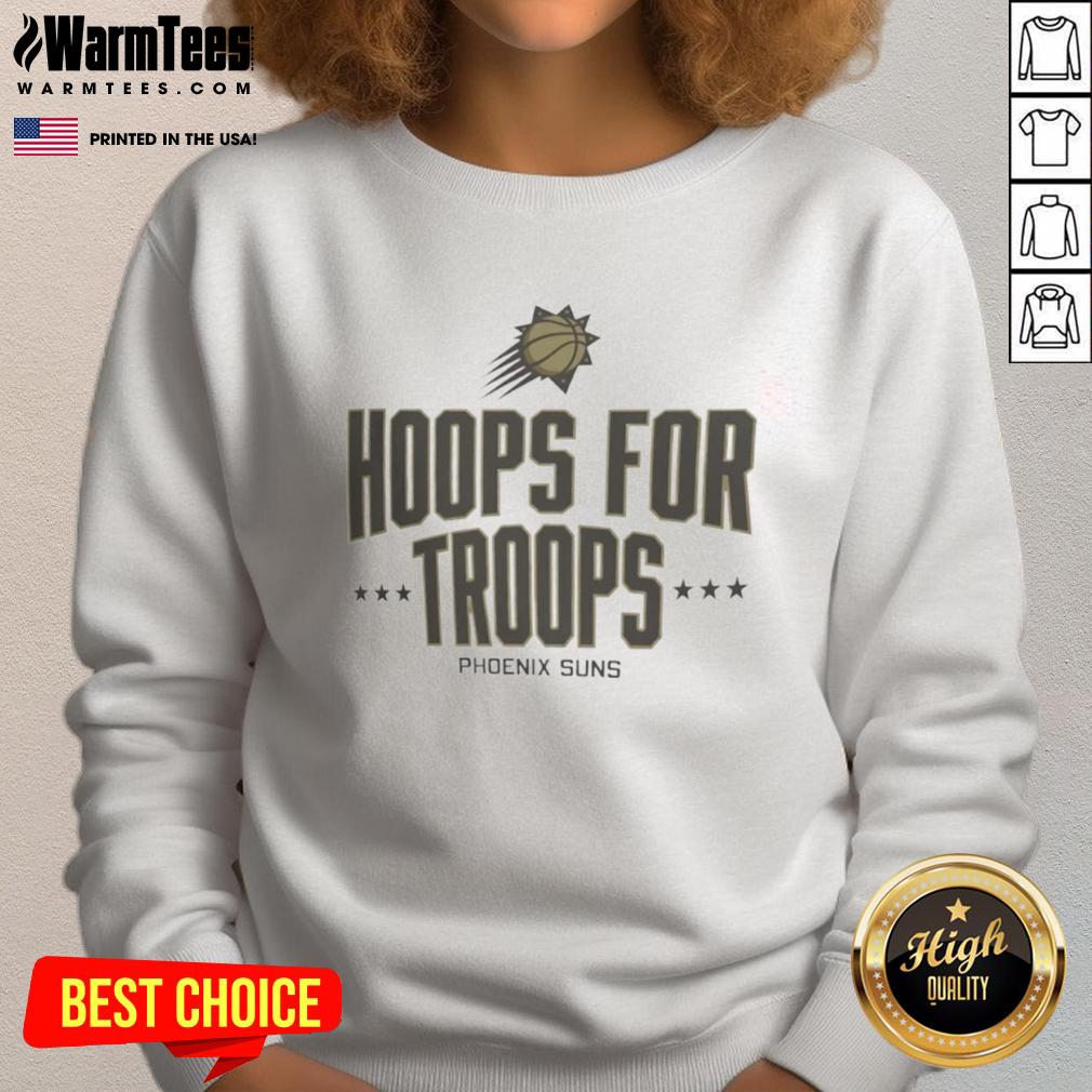 Pretty Hoops For Troops Phoenix Suns Basketball T-Shirt - Image 5