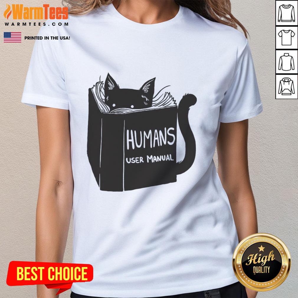 Pretty Humans User Manual For Cats Remix T-Shirt - Image 3