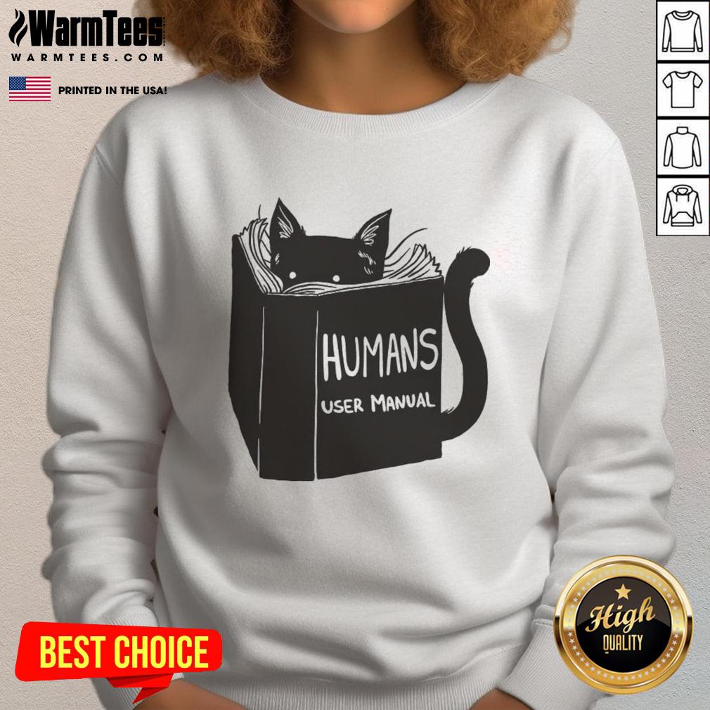 Pretty Humans User Manual For Cats Remix T-Shirt - Image 5