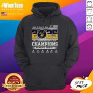 Alternative view of Pretty Milwaukee Brewers Nl Central Division Champions 2025 Back To Back To Back T-Shirt