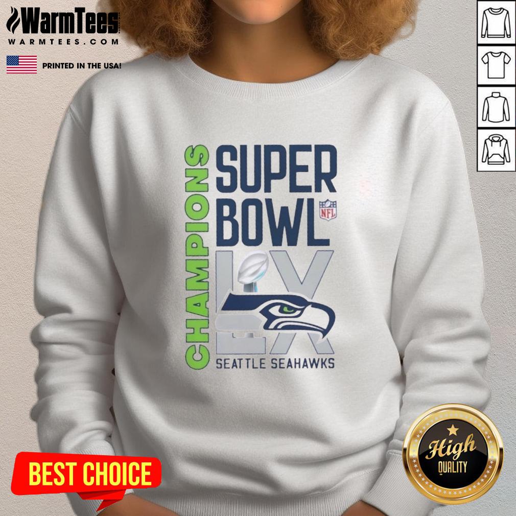 Pretty Nfl Super Bowl Lx Trophy Seattle Seahawks Champions T-Shirt - Image 5