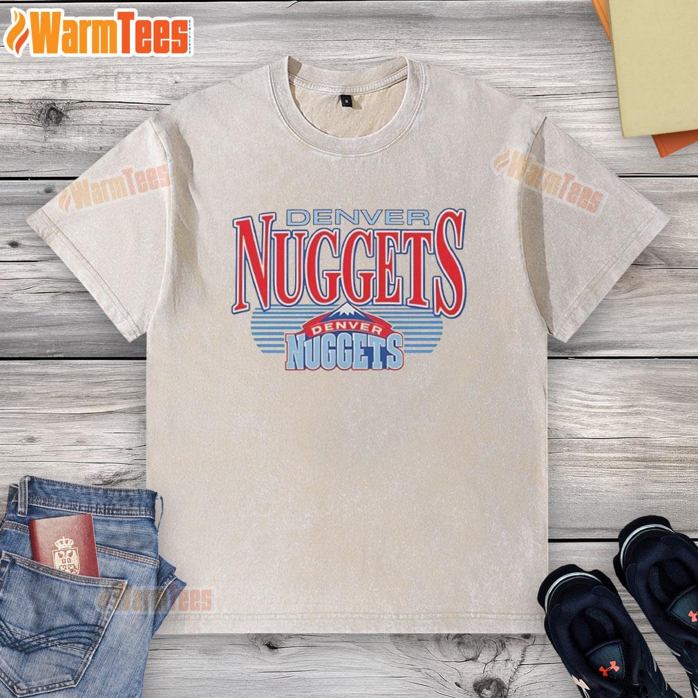 Pretty Nuggets Denver Nba Hardwood Vintage Logo T-Shirt - Image 6