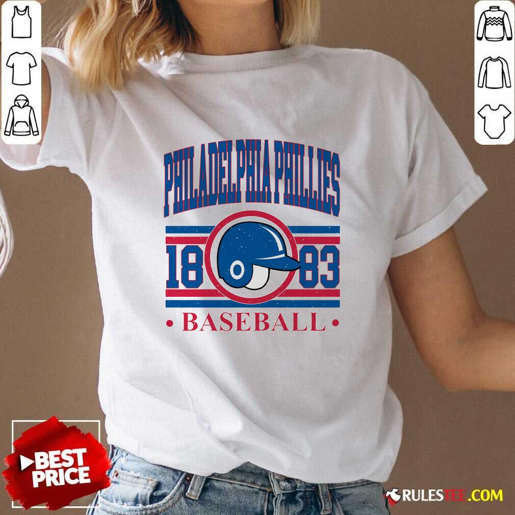 Pretty Philadelphia Baseball Team Supporter 1883 T-Shirt - Image 2