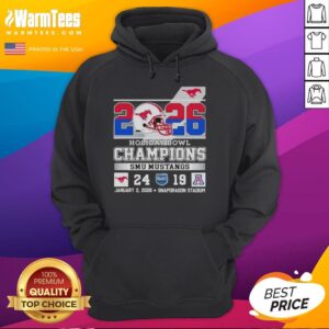 Alternative view of Pretty SMU Mustangs Beat Arizona Wildcats At Holiday Bowl Champions 2026 T-Shirt