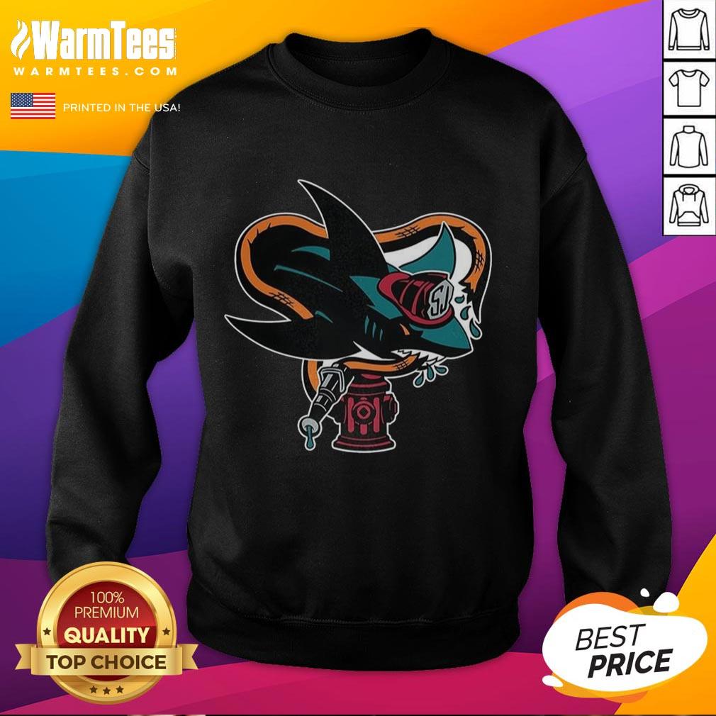 Pretty San Jose Sharks Nhl First Responders Night Logo T-Shirt - Image 5
