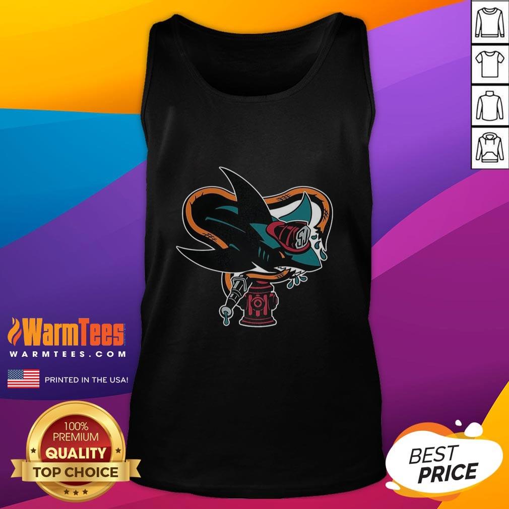 Pretty San Jose Sharks Nhl First Responders Night Logo T-Shirt - Image 4