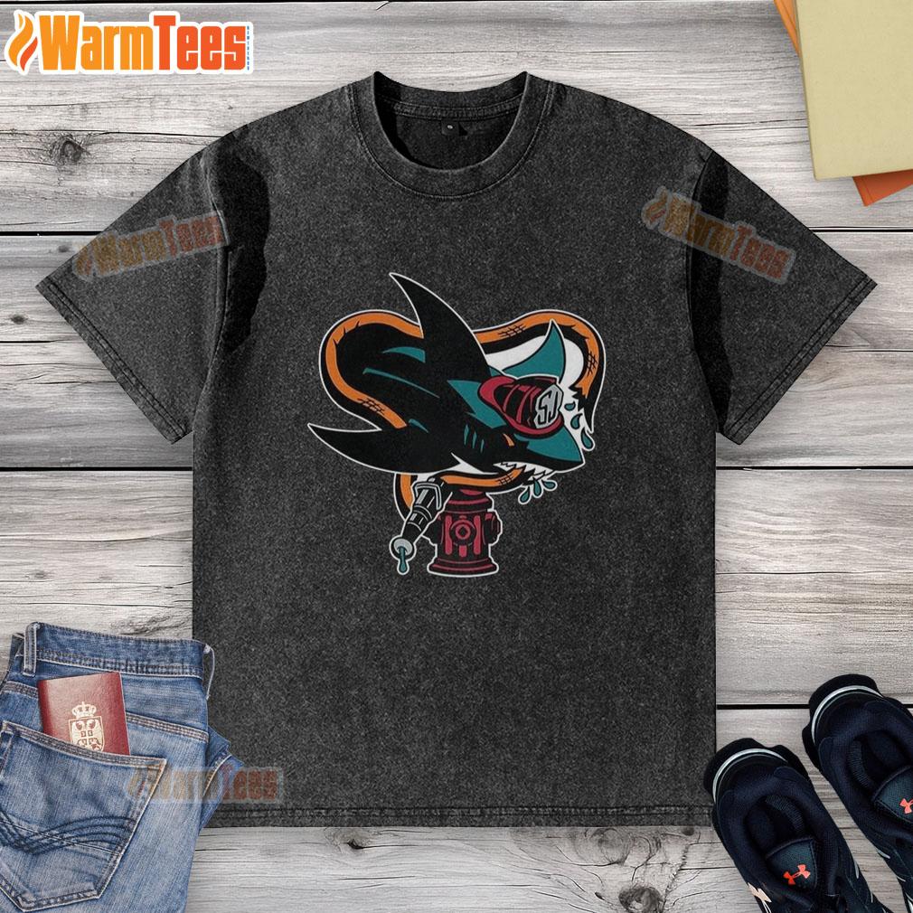 Pretty San Jose Sharks Nhl First Responders Night Logo T-Shirt - Image 6