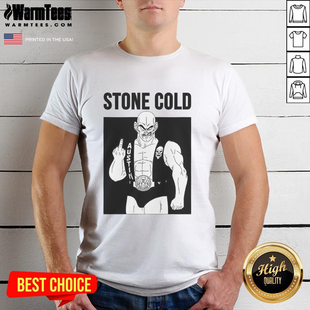 Pretty Stone Cold Nappa Middle Finger T-Shirt