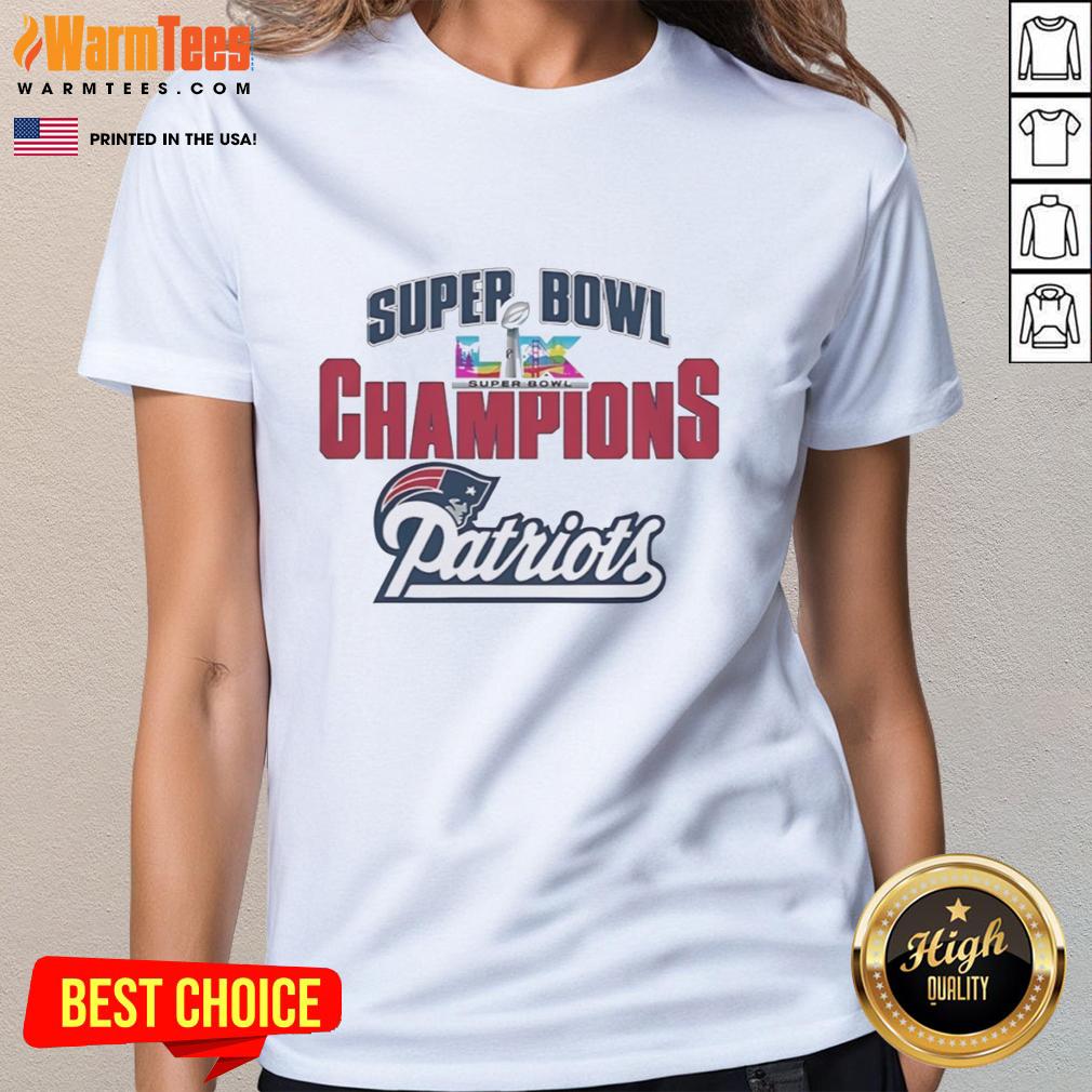 Pretty Super Bowl Lx Champions New England Patriots Football T-Shirt - Image 3