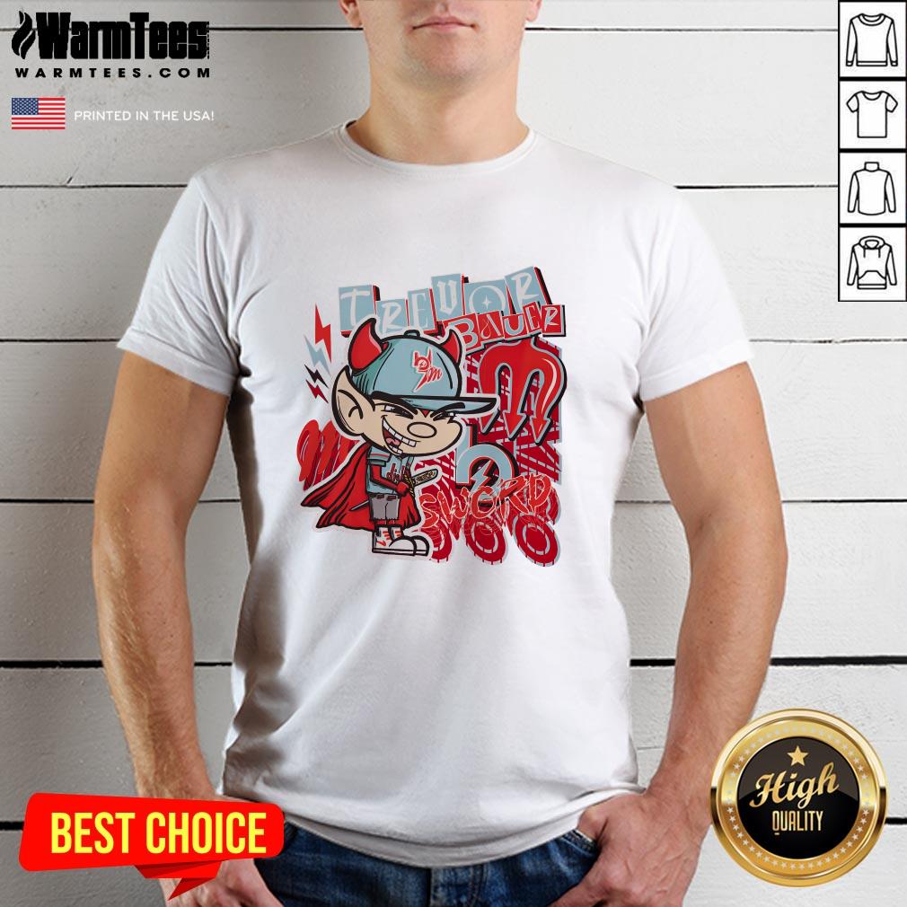 Pretty Trevor Bauer Sword Diablo's Cartoon T-Shirt