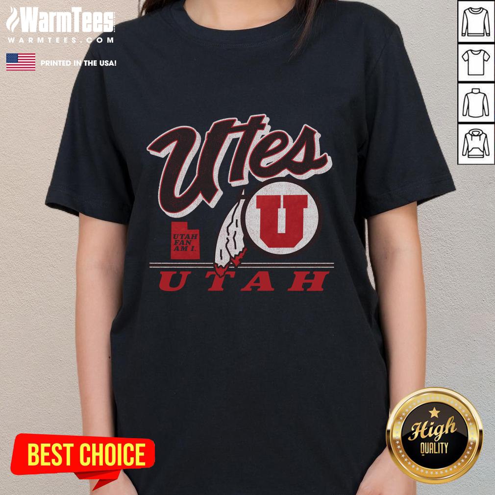 Pretty Utah Utes Fly By Vintage T-Shirt - Image 3