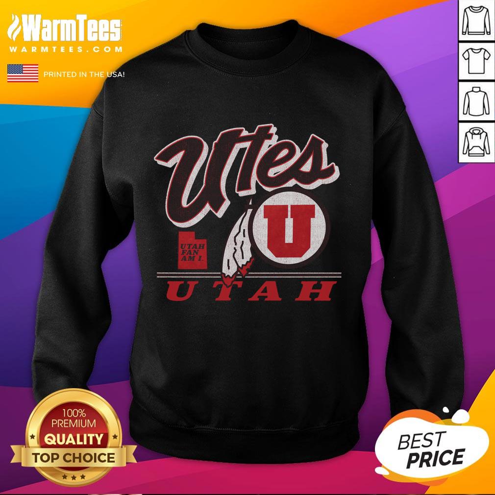 Pretty Utah Utes Fly By Vintage T-Shirt - Image 5