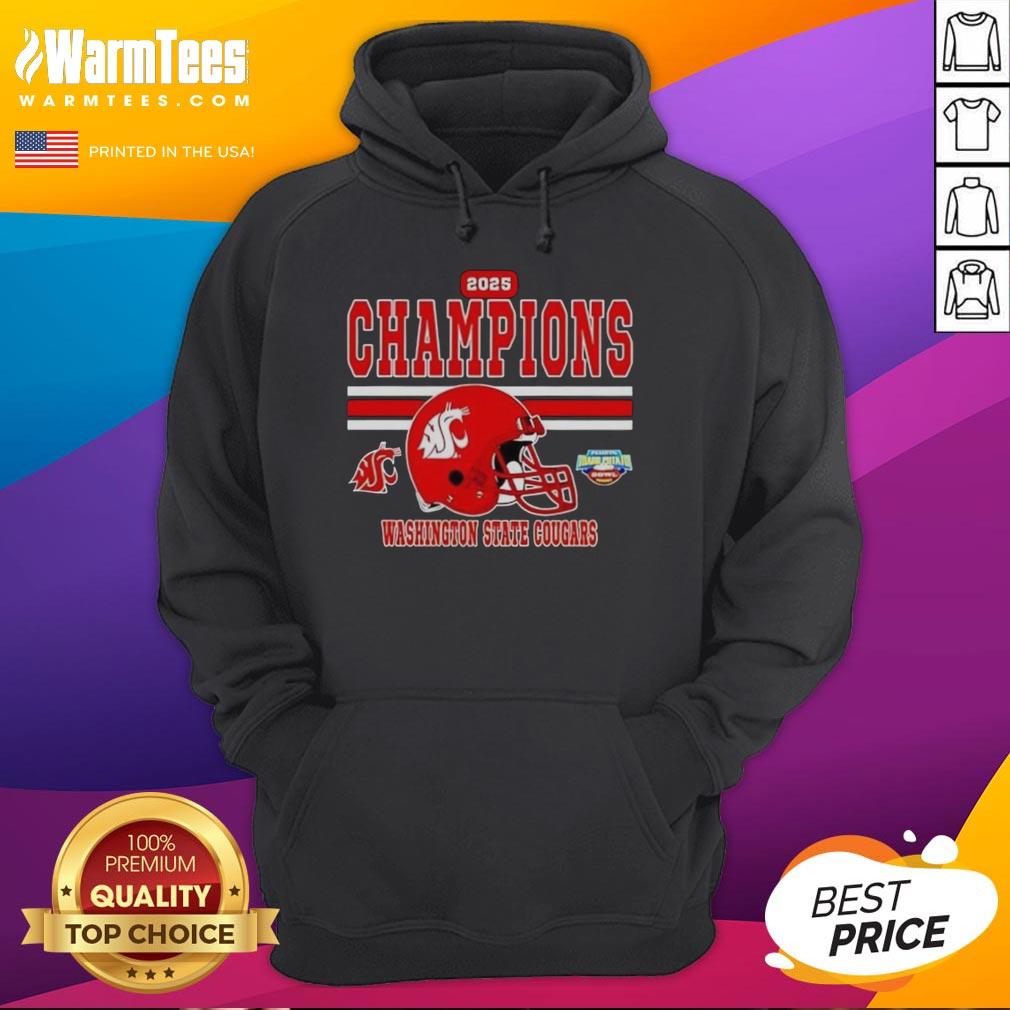 Pretty Washington State Cougars 2025 Potato Bowl Champions Helmet T-Shirt - Image 2