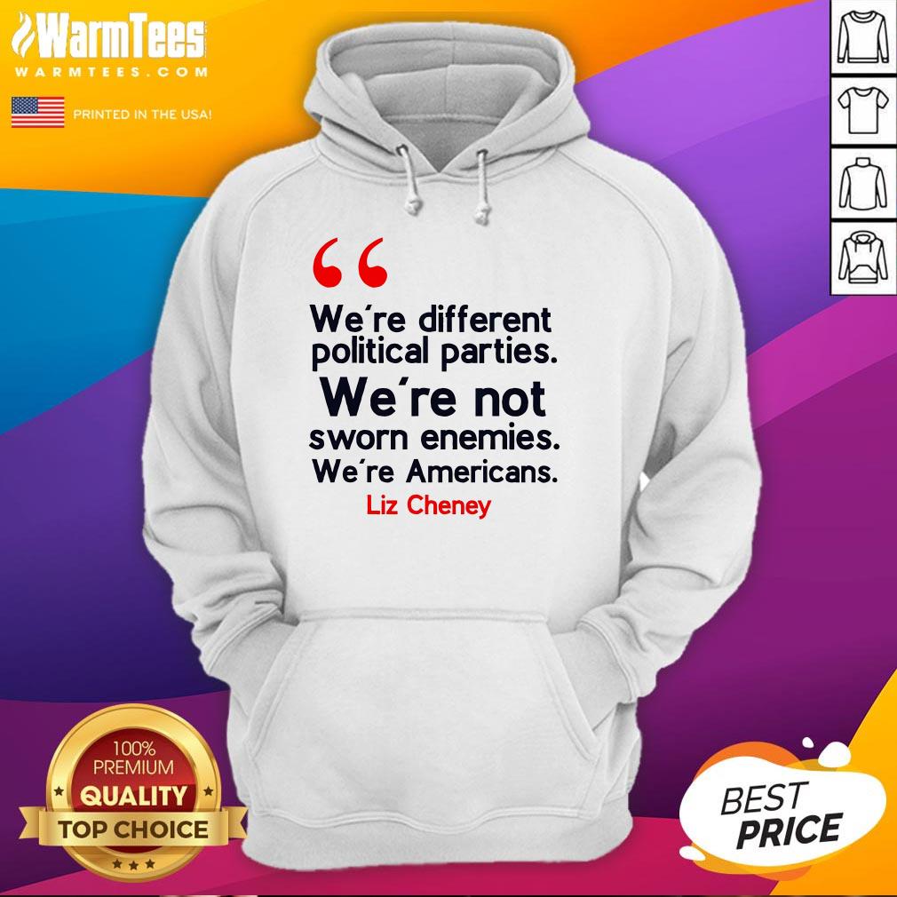 Pretty We Are Not Sworn Enemies Liz Cheney Quote T-Shirt - Image 4