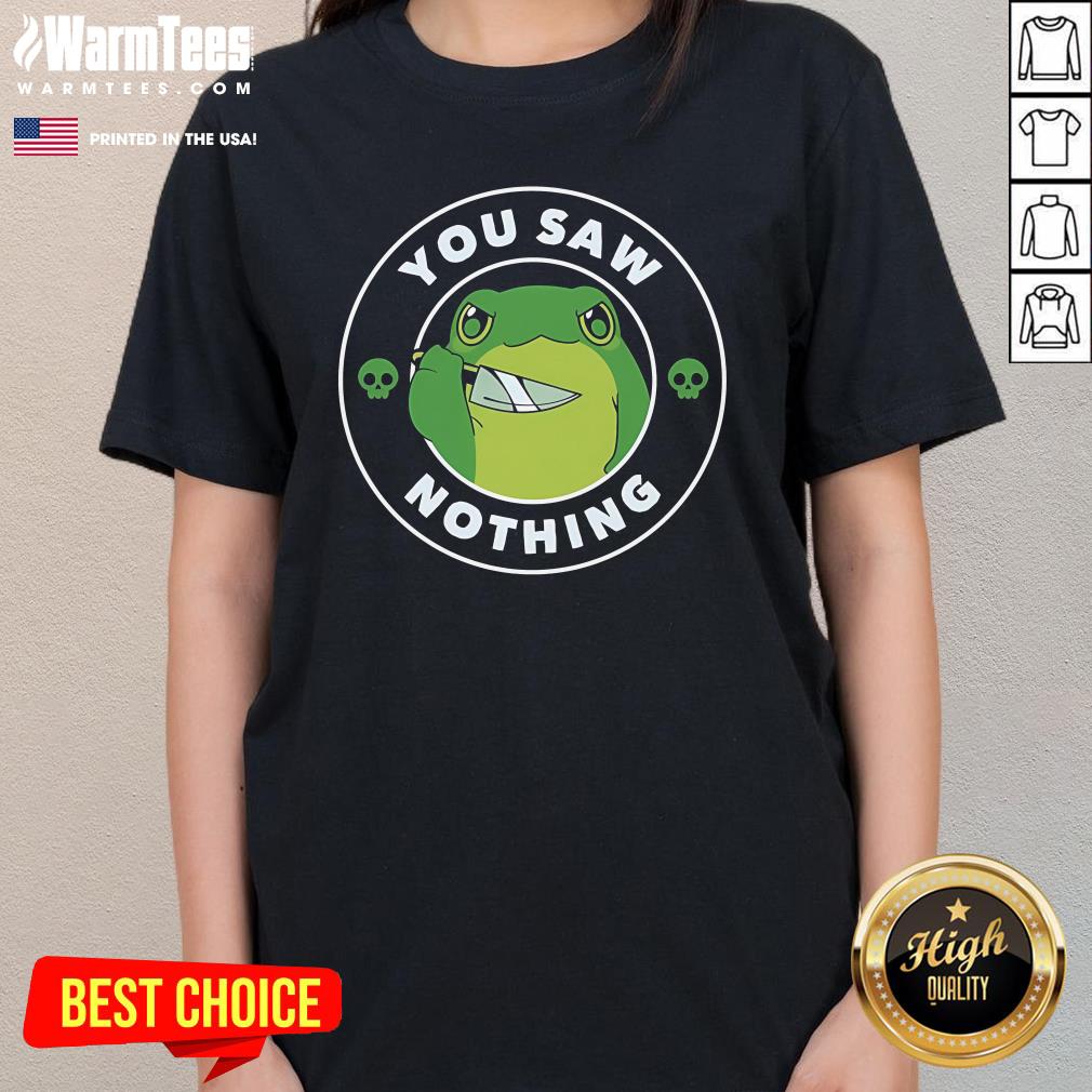 Pretty You Saw Nothing Frog T-Shirt - Image 2