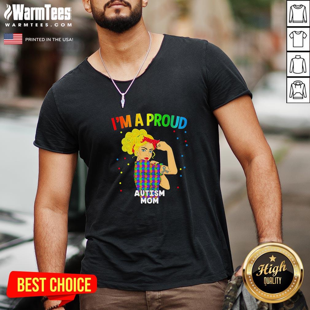Super Nice Im A Proud Autism Mom Shirt - Image 2