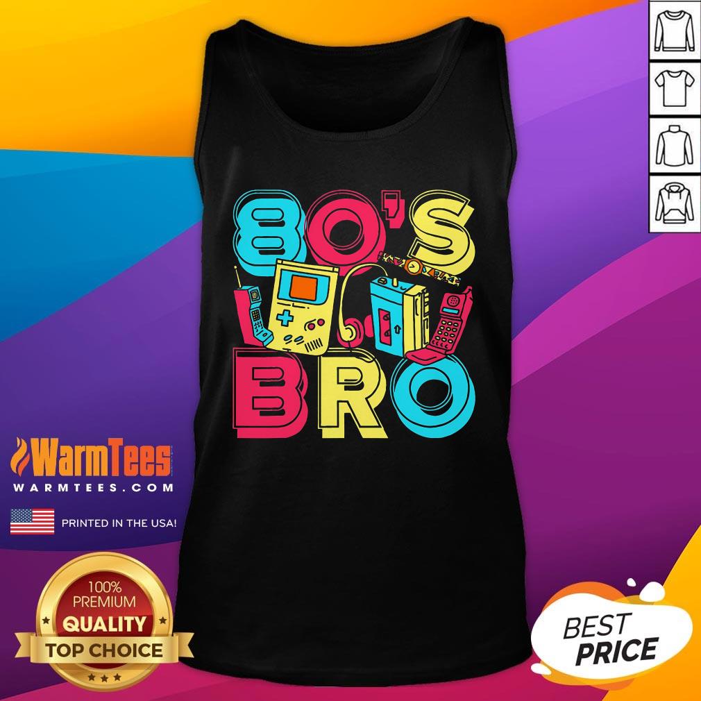 Top 1980s Costume Party Vintage 80s Music Lover 80s Bro Eighties T-Shirt - Image 5