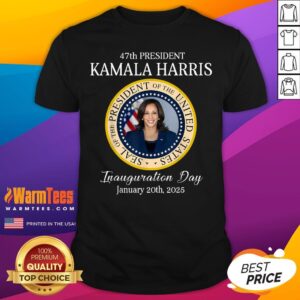 Top 47th President Kamala Harris Inauguration Day January 1 2025 T-Shirt