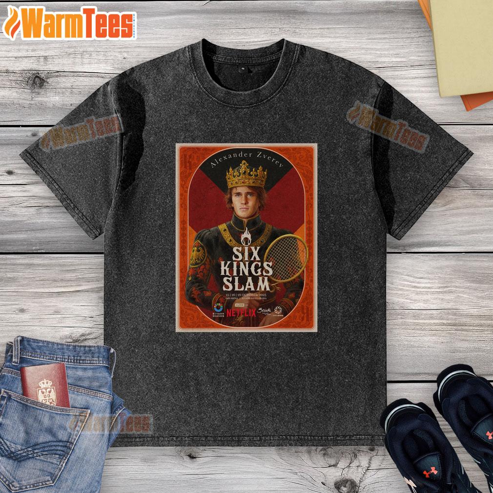 Top Alexander Zverev Six Kings Slam 2025 Riyadh Season Tennis T-Shirt - Image 6