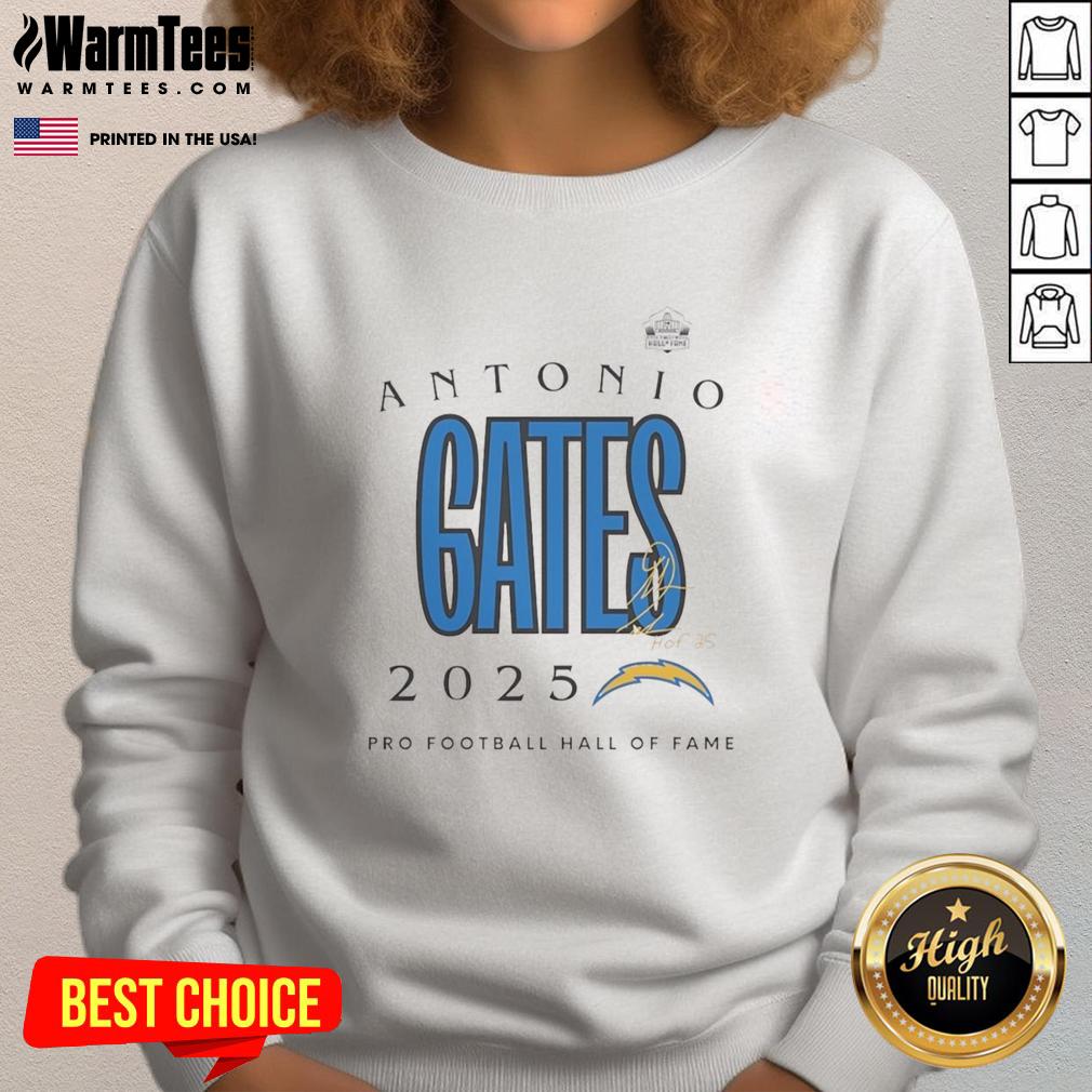 Top Antonio Gates 2025 Pro Football Hall Of Fame Signature T-Shirt - Image 5