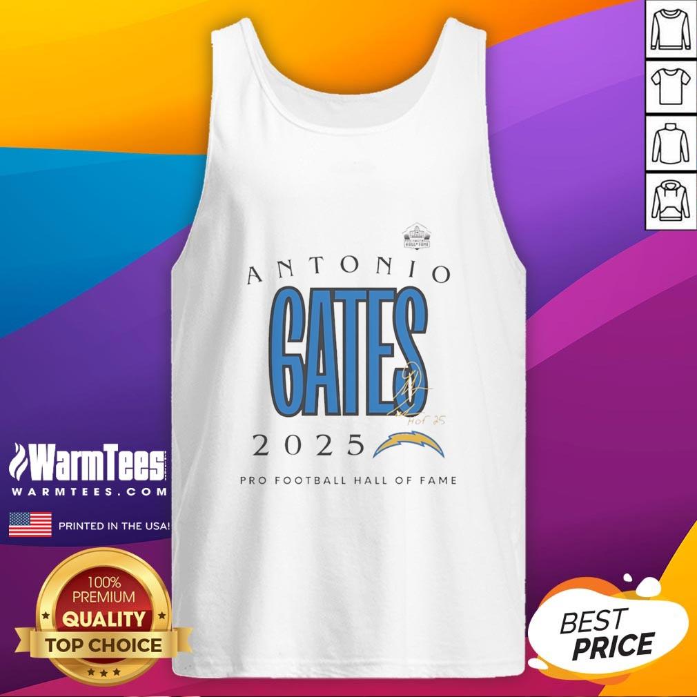 Top Antonio Gates 2025 Pro Football Hall Of Fame Signature T-Shirt - Image 4