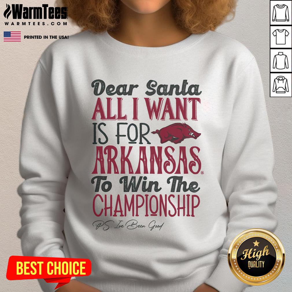 Top Arkansas Razorbacks All I Want T-Shirt - Image 5