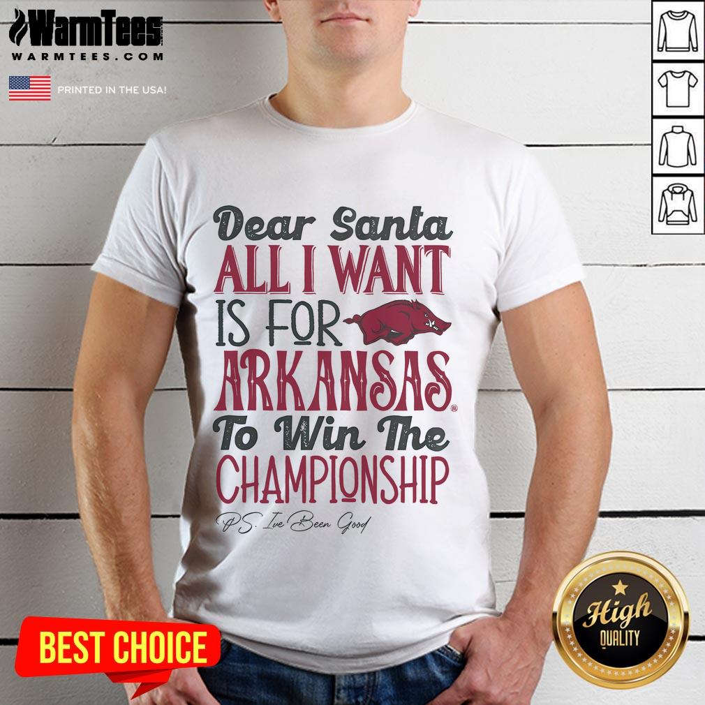 Top Arkansas Razorbacks All I Want T-Shirt
