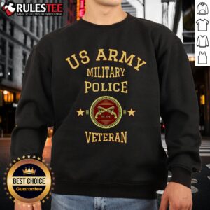 Alternative view of Top Army Military Police Veteran Police T-Shirt