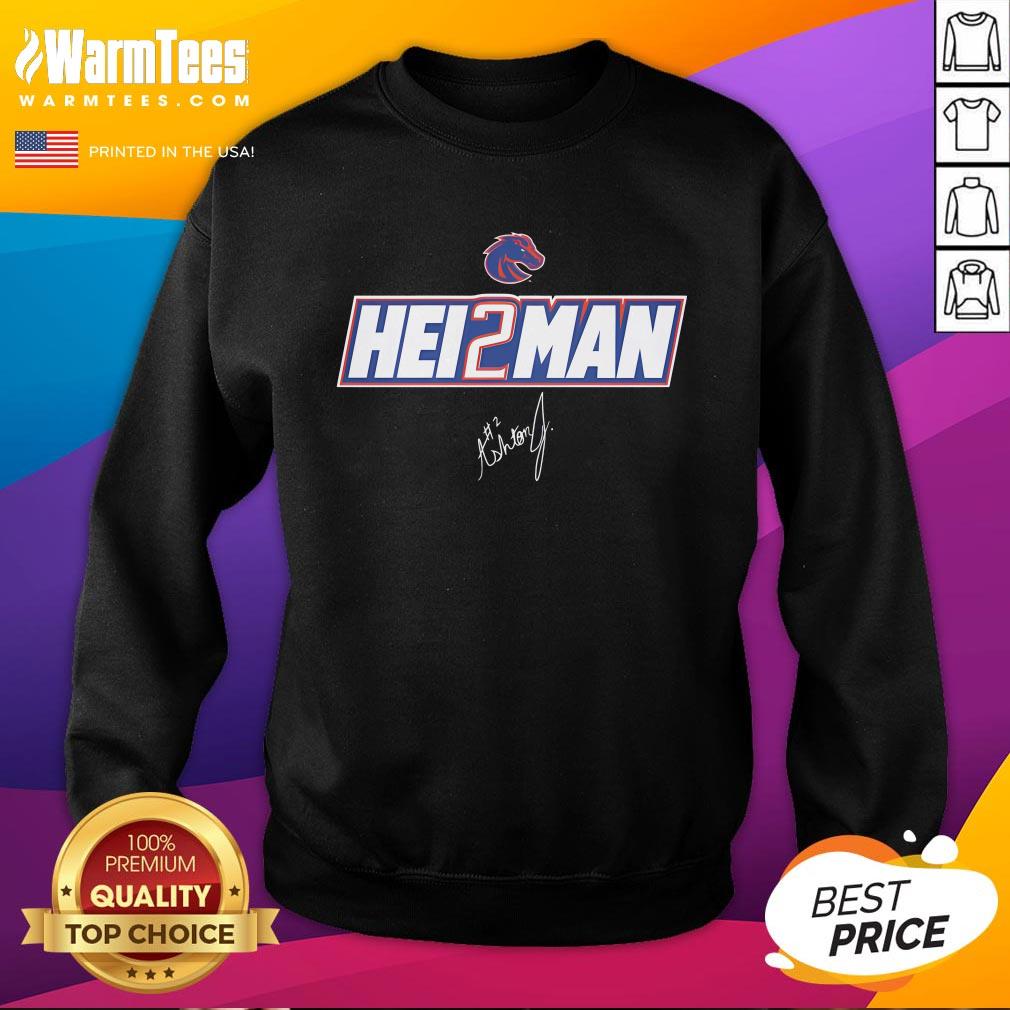 Top Ashton Jeanty Royal Boise State Broncos Hei2man T-Shirt - Image 4