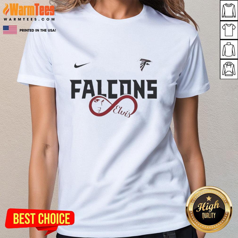 Top Atlanta Falcons NFL Elvis Presley Loves You Fan T-Shirt - Image 3