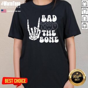 Alternative view of Top Bad Two The Bone Birthday 2nd 2 Years Old Birthday T-Shirt